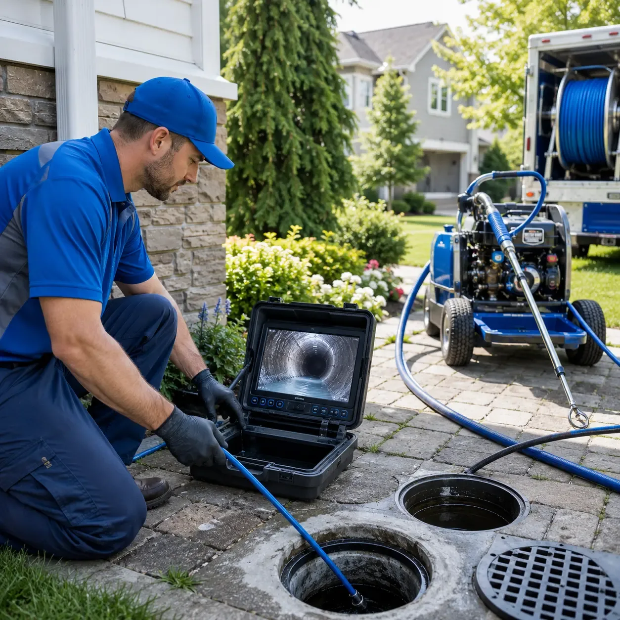 Outdoor drain cleaning professionals serving Lake Dallas, TX